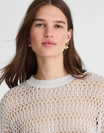 Relaxed Open-Stitch Sweater Tee | Madewell