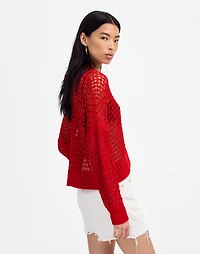 Open-Stitch V-Neck Cardigan | Madewell