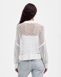 Open-Stitch V-Neck Cardigan | Madewell