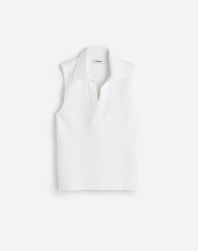 Cotton Johnny-Collar Sweater Tank | Madewell