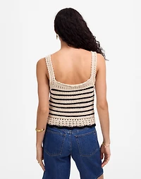 Crochet-Stitch Cotton Sweater Tank | Madewell