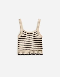 Crochet-Stitch Cotton Sweater Tank | Madewell
