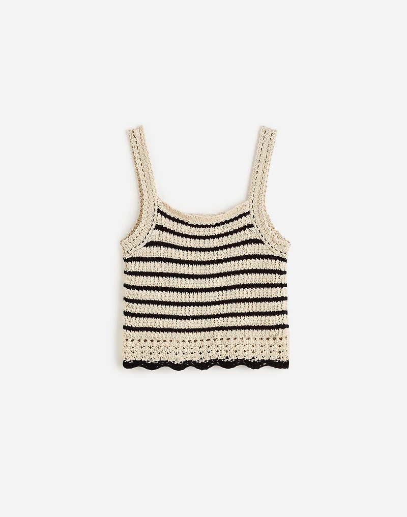 Crochet-Stitch Cotton Sweater Tank | Madewell