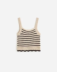 Crochet-Stitch Cotton Sweater Tank | Madewell