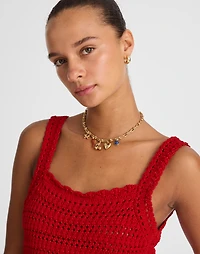 Crochet-Stitch Cotton Sweater Tank | Madewell