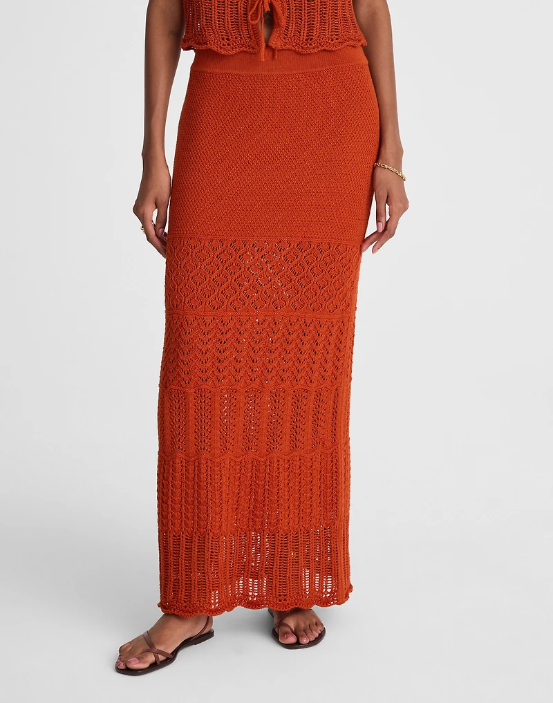Pointelle-Stitch Maxi Skirt | Madewell