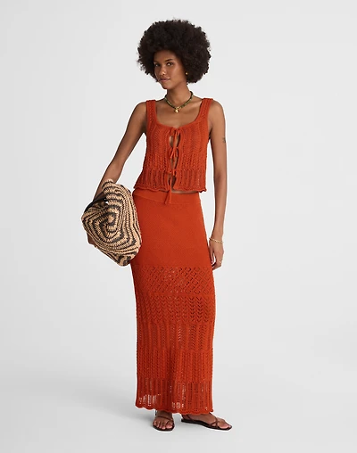 Pointelle-Stitch Maxi Skirt | Madewell