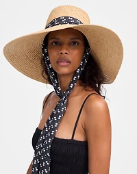 Scarf Straw Hat | Madewell