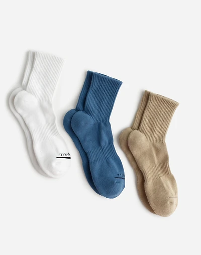 Three-Pack MWL Cloudlift Quarter Socks | Madewell