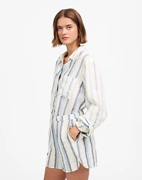 Curved Hem Pull-On Shorts 100% Linen | Madewell