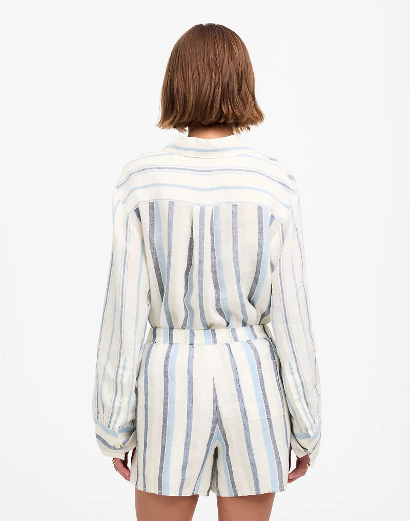 Curved Hem Pull-On Shorts 100% Linen | Madewell