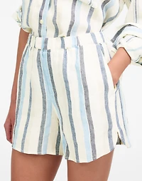 Curved Hem Pull-On Shorts 100% Linen | Madewell