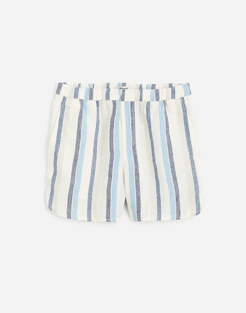 Curved Hem Pull-On Shorts 100% Linen | Madewell