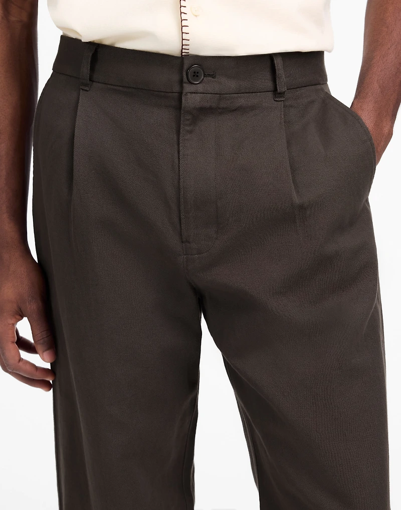 Pleated Trousers Cotton-Linen Blend | Madewell