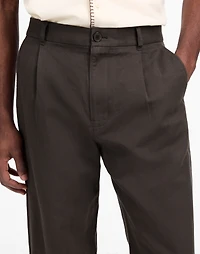 Pleated Trousers Cotton-Linen Blend | Madewell