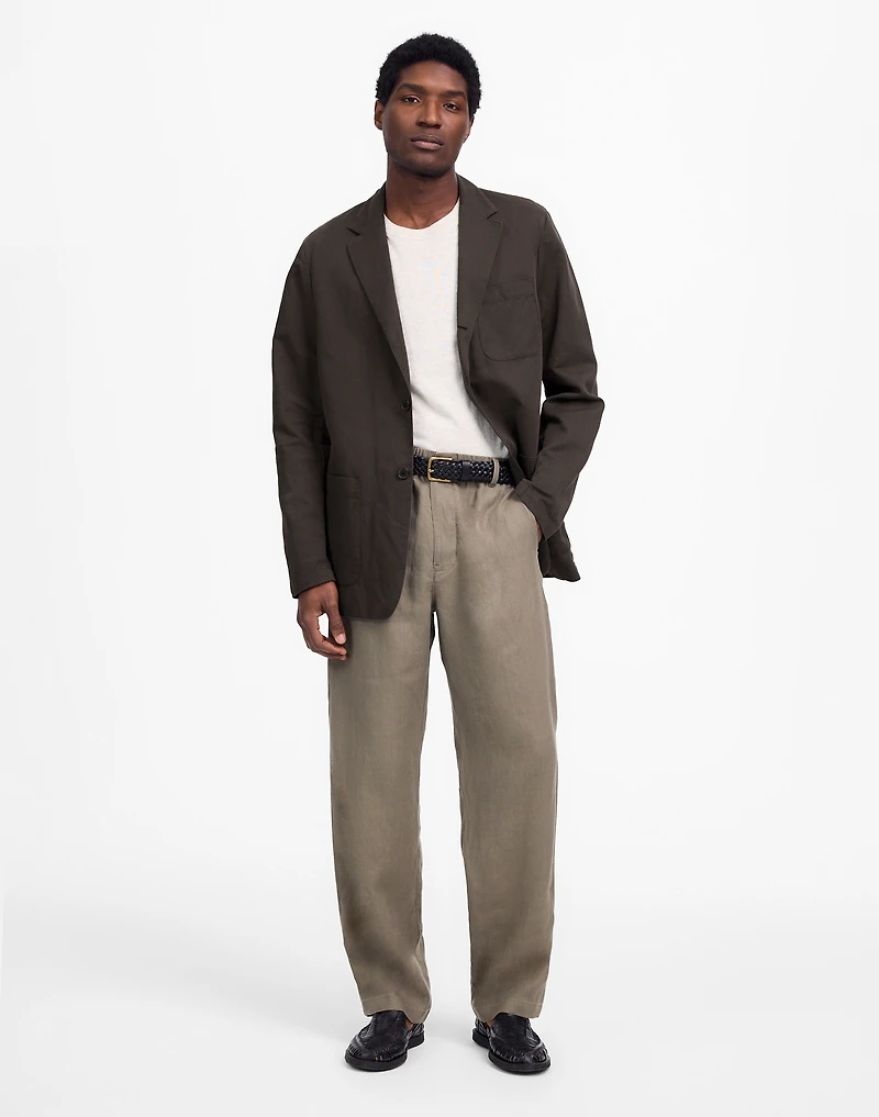 Unstructured Blazer Cotton-Linen Blend | Madewell