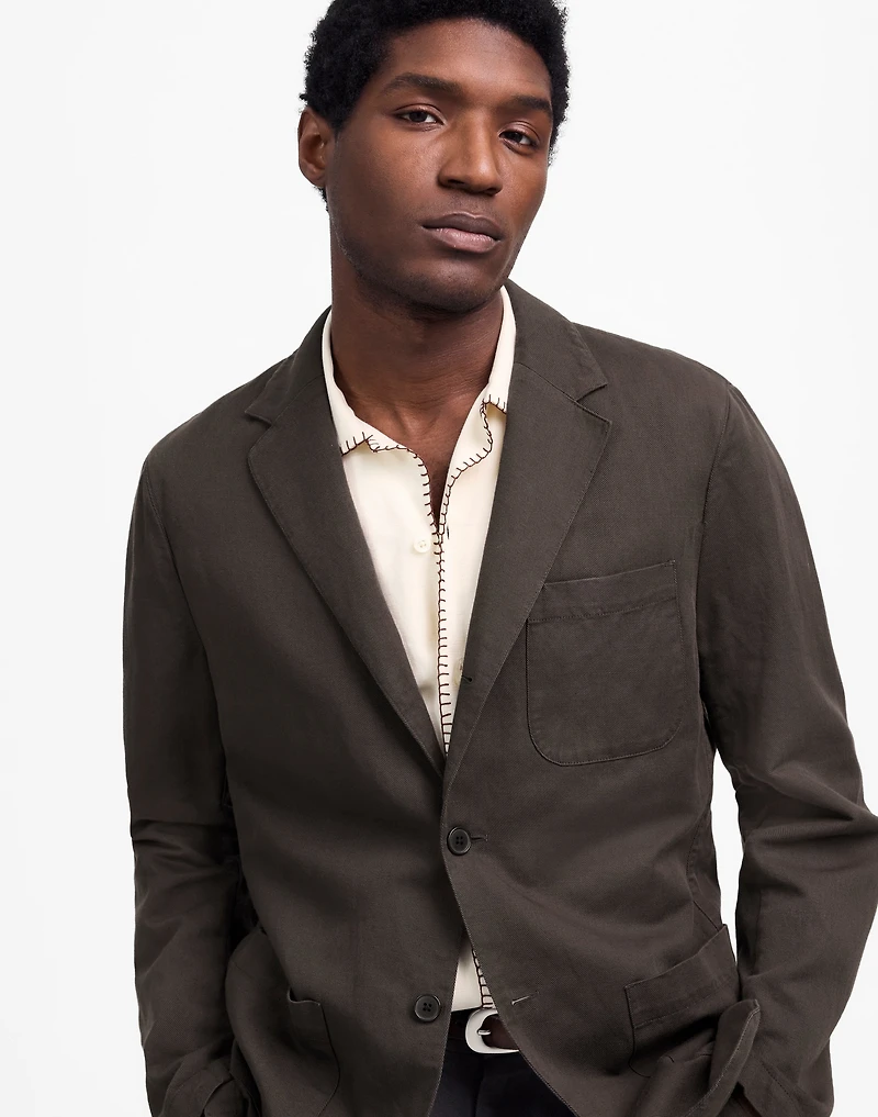 Unstructured Blazer Cotton-Linen Blend | Madewell