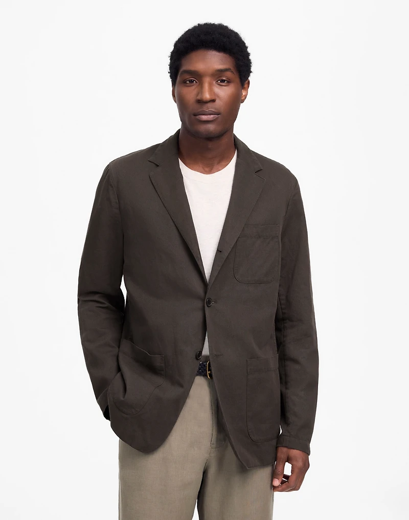 Unstructured Blazer Cotton-Linen Blend | Madewell