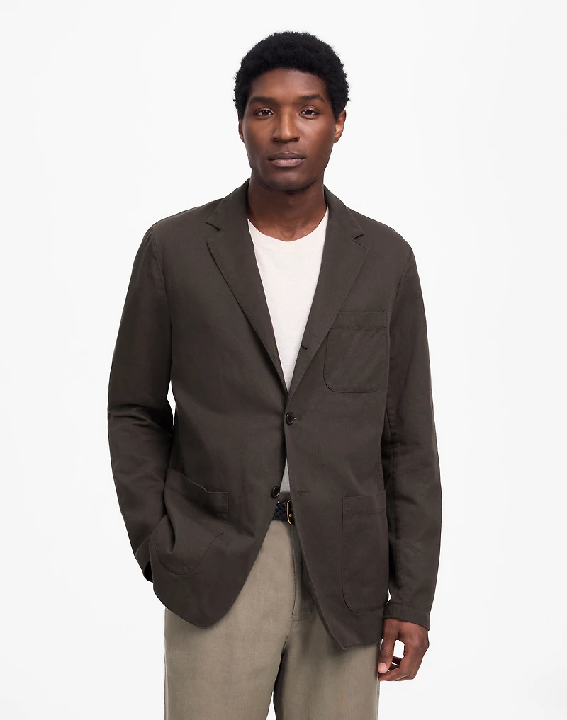 Unstructured Blazer Cotton-Linen Blend | Madewell