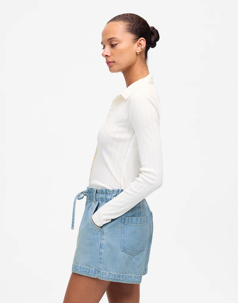 Tie-Waist Denim Shorts | Madewell