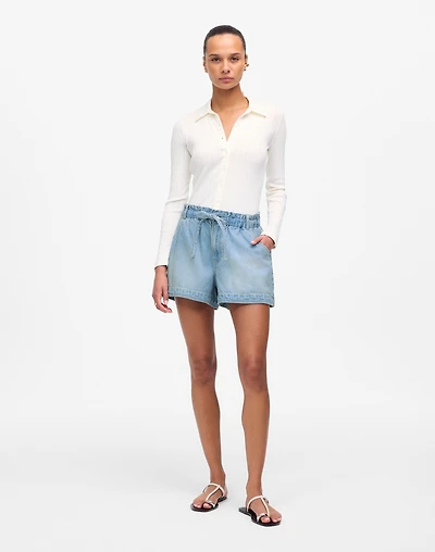 Tie-Waist Denim Shorts | Madewell