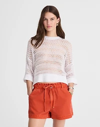 Tie-Waist Shorts Garment Dye: Airy Denim Edition | Madewell