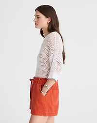 Tie-Waist Shorts Garment Dye: Airy Denim Edition | Madewell