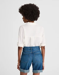 Long Baggy Cuffed Jean Shorts Mifflin Wash | Madewell