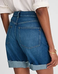 Long Baggy Cuffed Jean Shorts Mifflin Wash | Madewell
