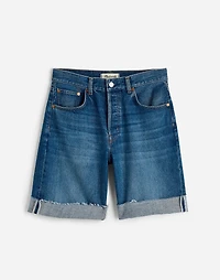 Long Baggy Cuffed Jean Shorts Mifflin Wash | Madewell