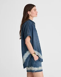 Shibori Denim Short-Sleeve Shirt | Madewell