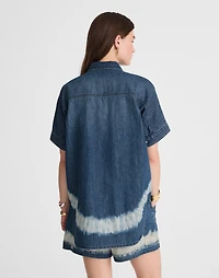 Shibori Denim Short-Sleeve Shirt | Madewell