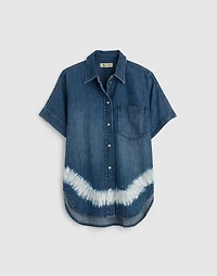 Shibori Denim Short-Sleeve Shirt | Madewell