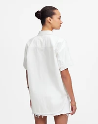 Denim Short-Sleeve Shirt Pure White | Madewell