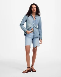 Shrunken Denim Shirt Kelleyville Wash | Madewell