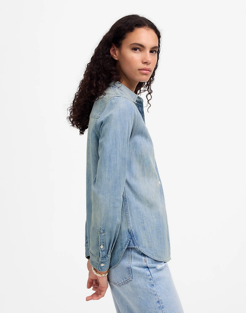 Shrunken Denim Shirt Kelleyville Wash | Madewell
