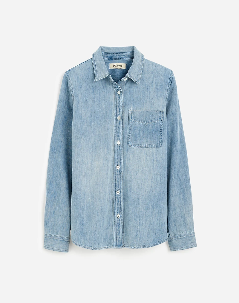 Shrunken Denim Shirt Kelleyville Wash | Madewell