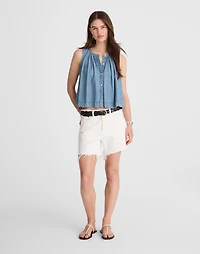 Button-Front Tank Ashbury Wash: Airy Denim Edition | Madewell