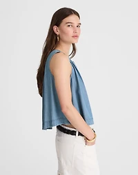 Button-Front Tank Ashbury Wash: Airy Denim Edition | Madewell
