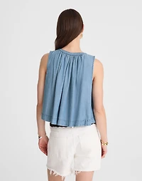 Button-Front Tank Ashbury Wash: Airy Denim Edition | Madewell