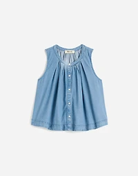 Button-Front Tank Ashbury Wash: Airy Denim Edition | Madewell