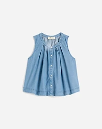 Button-Front Tank Ashbury Wash: Airy Denim Edition | Madewell
