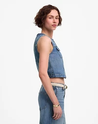 Cropped Denim Vest: Airy Edition | Madewell