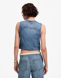 Cropped Denim Vest: Airy Edition | Madewell