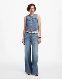 Cropped Denim Vest: Airy Edition | Madewell