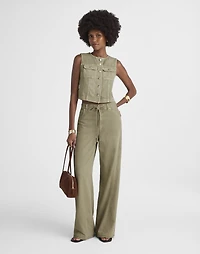 Cropped Denim Vest: Airy Edition | Madewell