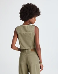 Cropped Denim Vest: Airy Edition | Madewell