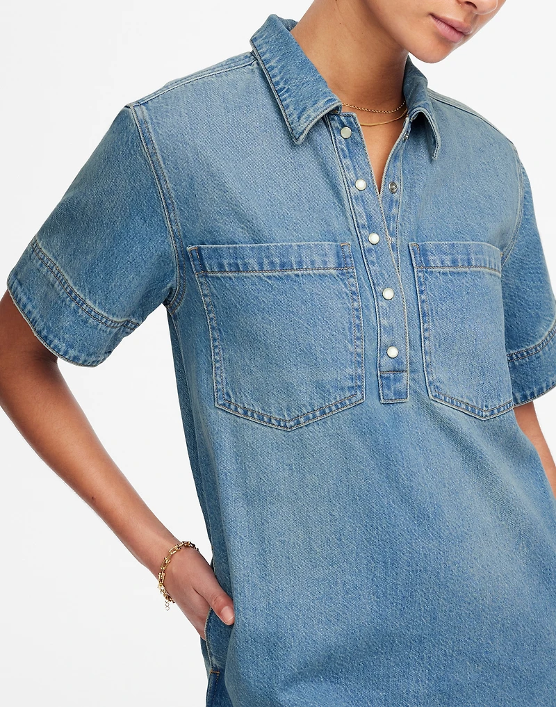 Denim Popover Dress | Madewell