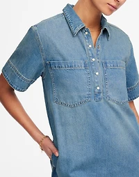 Denim Popover Dress | Madewell