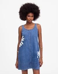 Denim Scoopneck Mini Dress | Madewell